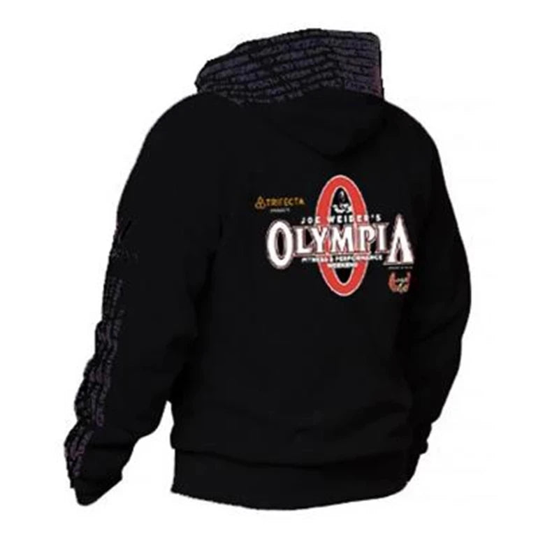 Men zipper Hoodies Gym