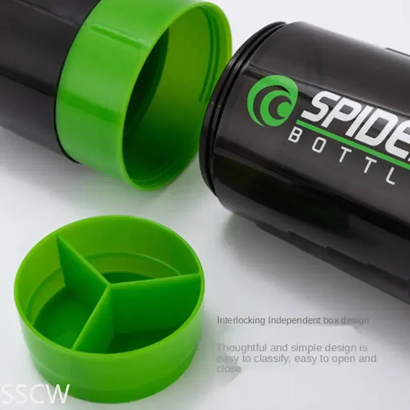 3 Layers Shaker Protein Bottle Gym