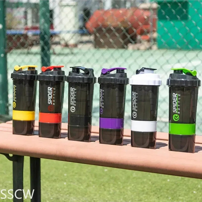 3 Layers Shaker Protein Bottle Gym