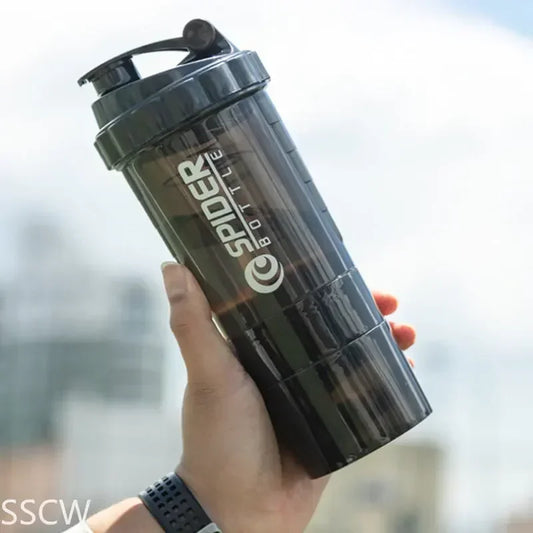 3 Layers Shaker Protein Bottle Gym