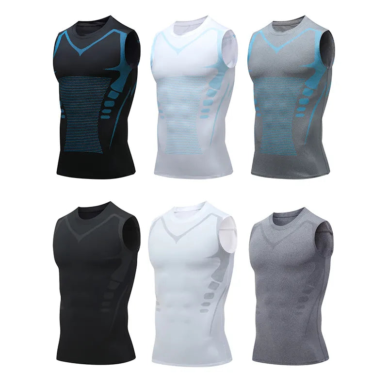 Compression Vest Top Men Gym