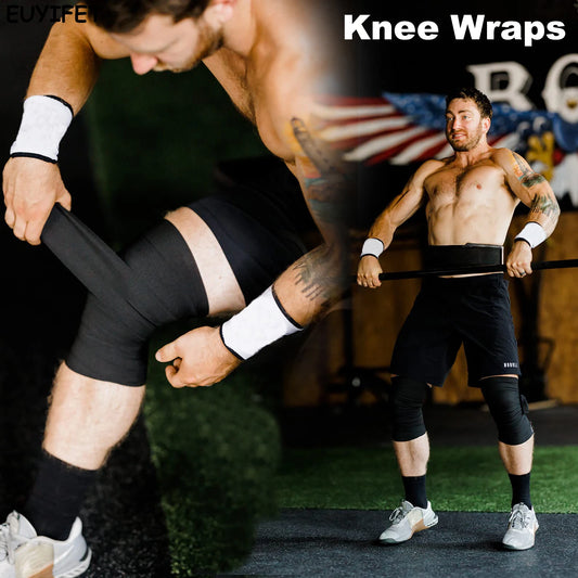 Knee Wraps Elasticated  Gym Workout